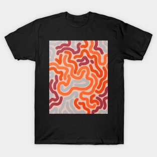 Line art, Abstract pattern, Retro abstract art T-Shirt